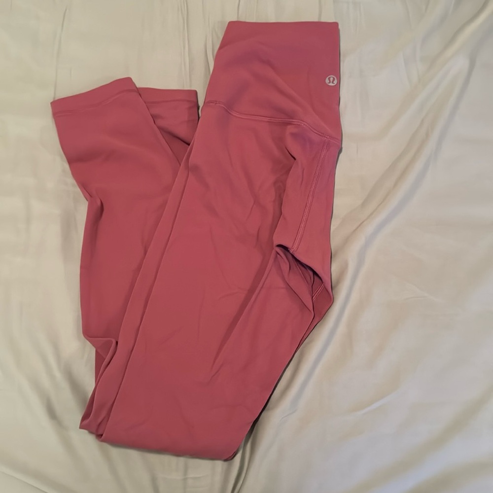 Pink lululemon align leggings